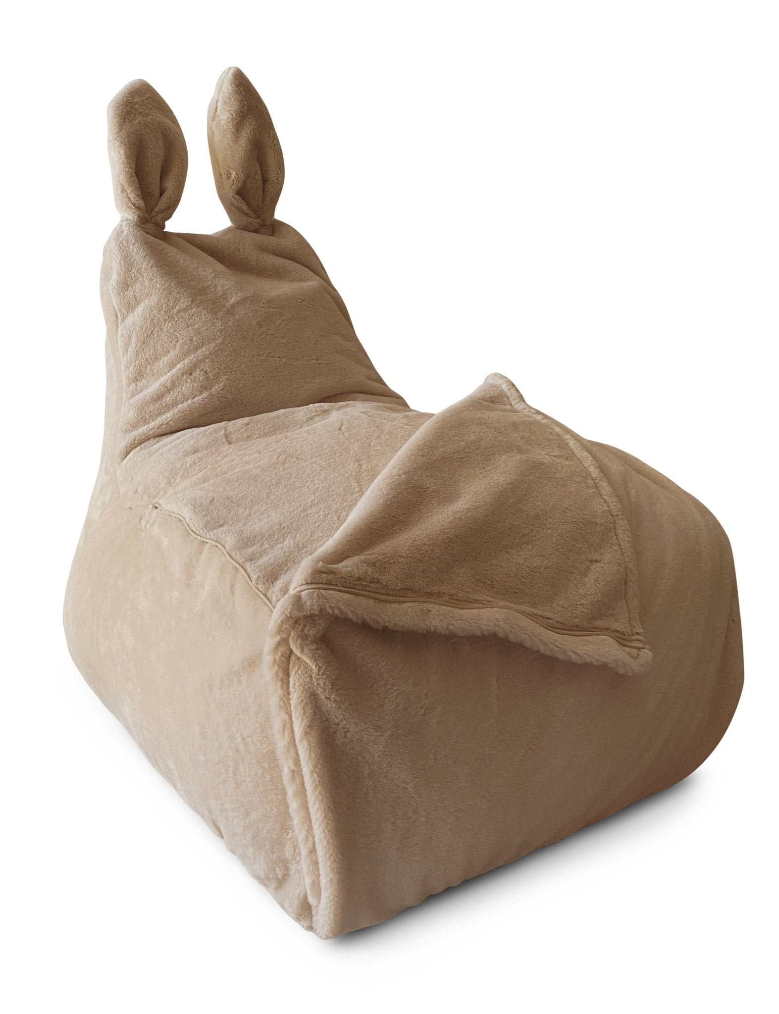 BUNNY L Bean Bag, Fur, Off White - Scandinavian Stories by Marton