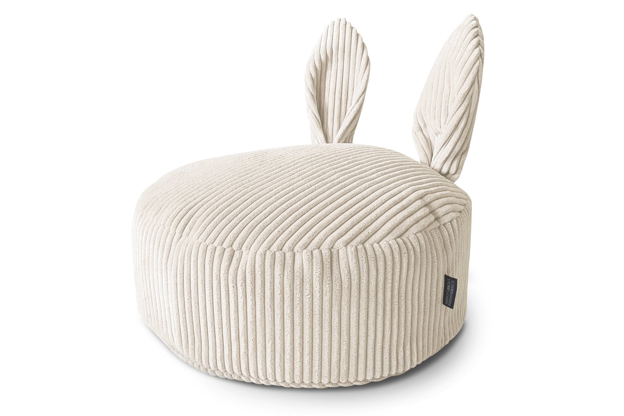 BUNNY Pouf Bean Bag, Corduroy, Dark Brown - Scandinavian Stories by Marton