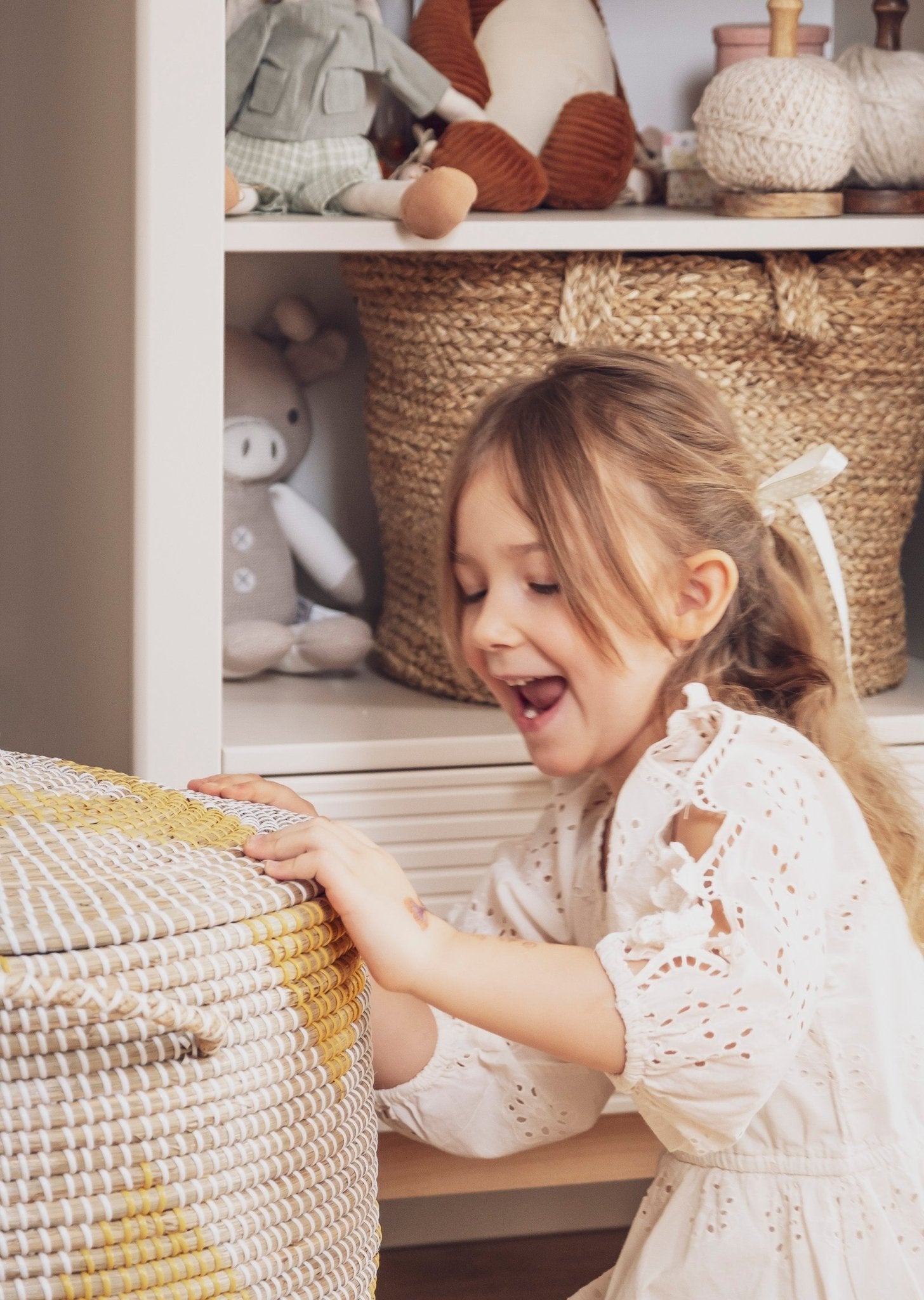 Maja Bookcase high, White color - Scandinavian Stories by Marton