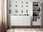 Saga 4-chest of drawer + 1 door Grey color - Scandinavian Stories by Marton