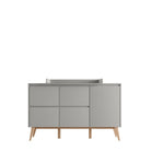 Saga 4-chest of drawer + 1 door Grey color - Scandinavian Stories by Marton