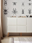 Saga 4-chest of drawer + 1 door White color - Scandinavian Stories by Marton