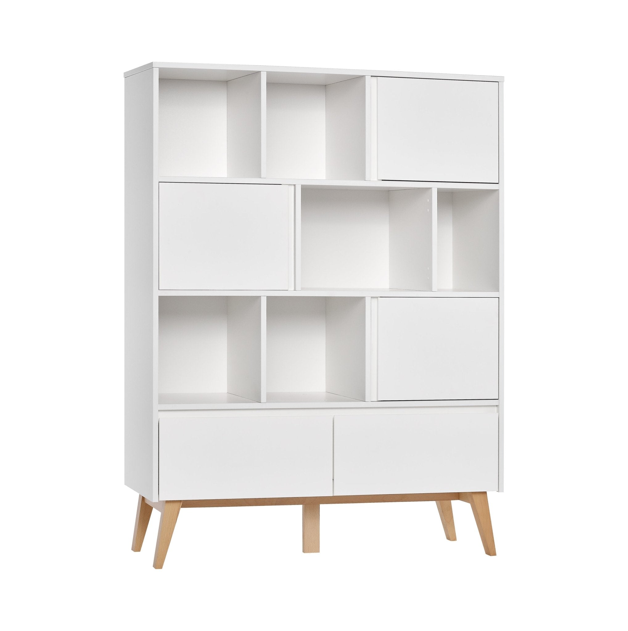 Saga additional door to a wide bookcase, White color - Scandinavian Stories by Marton