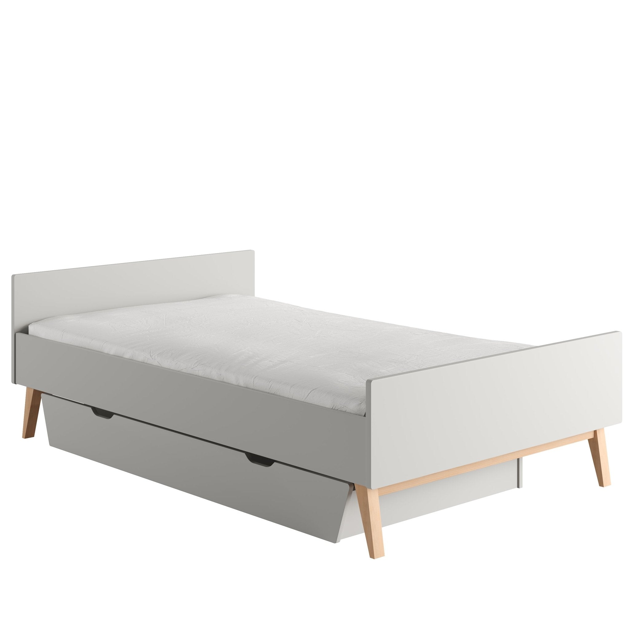 Saga Bed 200x120 cm Grey color - Scandinavian Stories by Marton