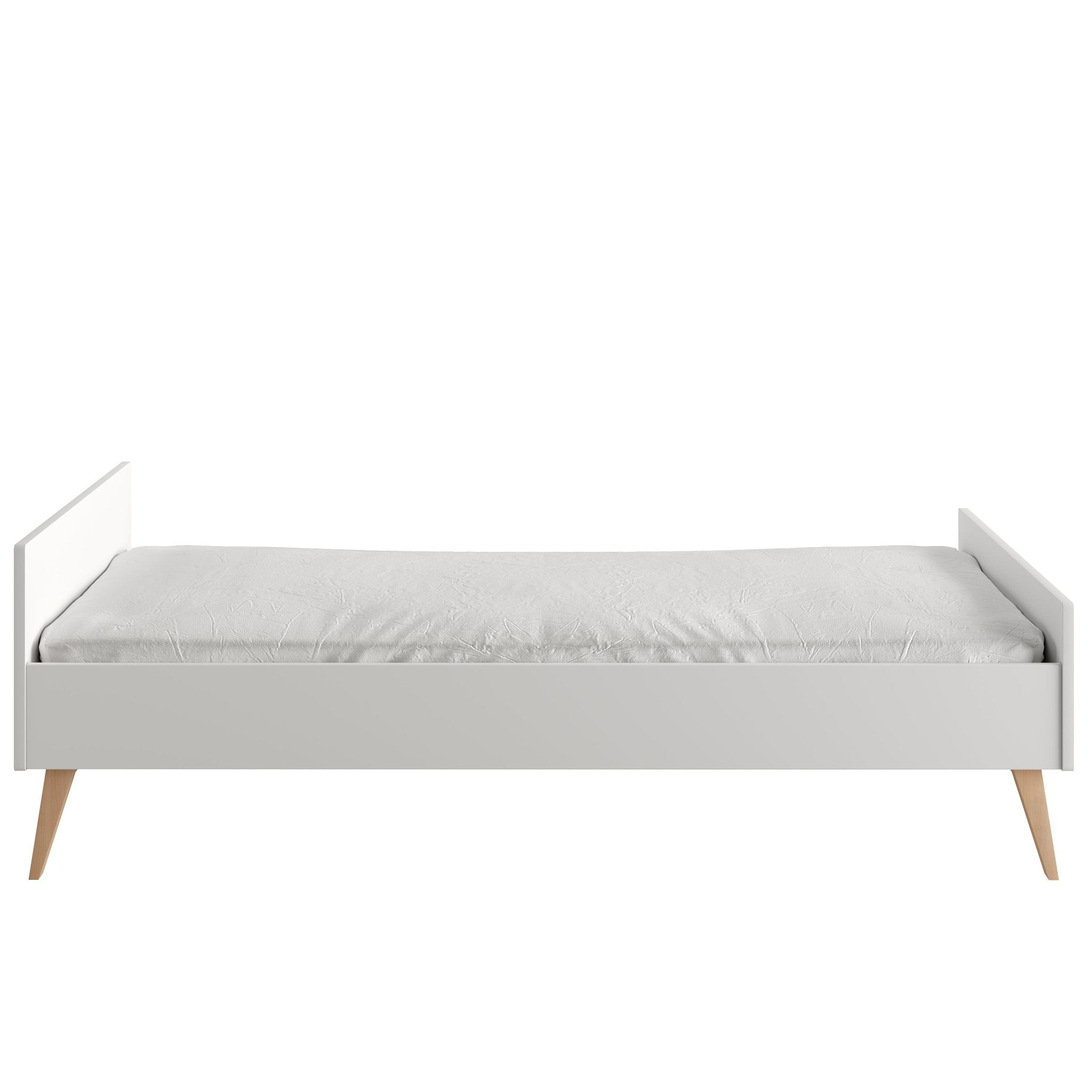 Saga Bed 200x120 cm White color - Scandinavian Stories by Marton