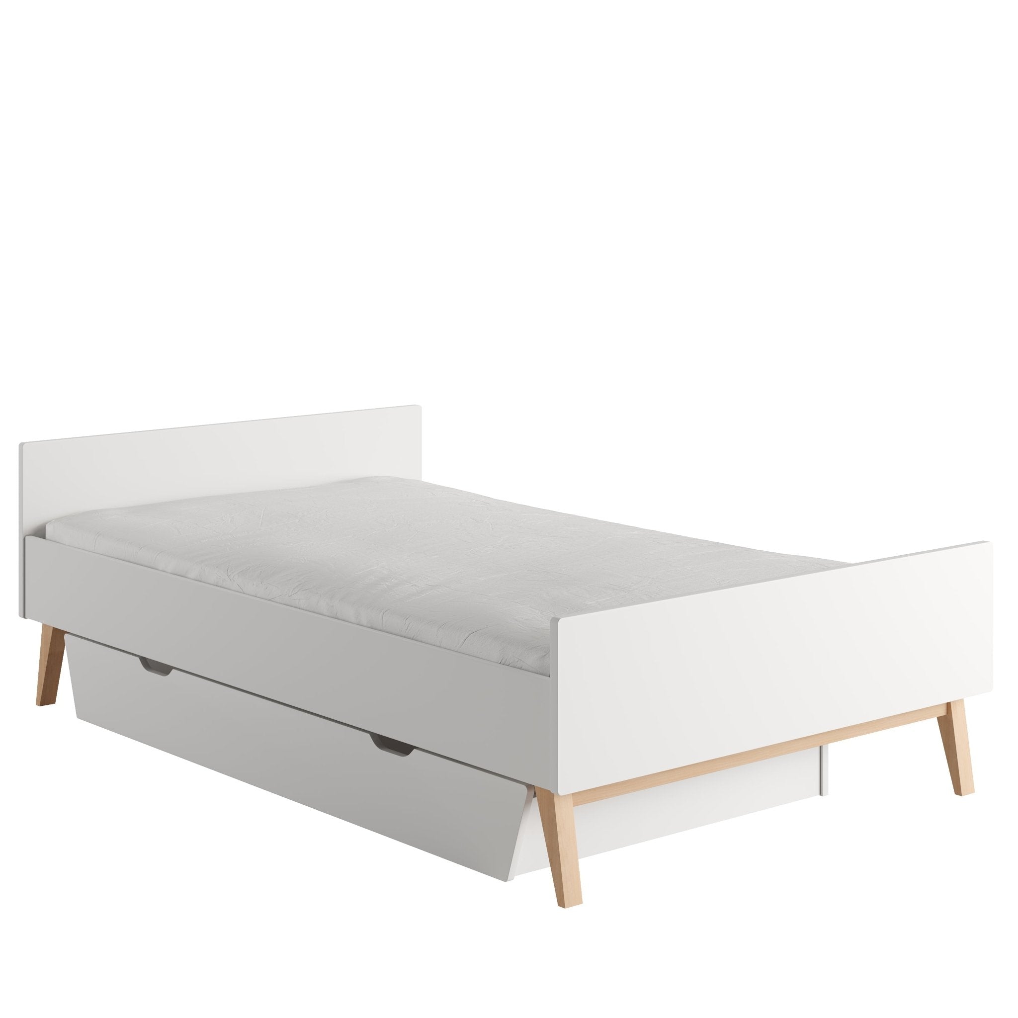 Saga Bed Junior 200x90 cm White color - Scandinavian Stories by Marton