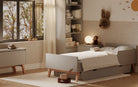 Saga Bed/Cot, Safety rail White color - Scandinavian Stories by Marton