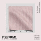 STOCKHOLM 4 - seater sofa/single bed Exclusive Corduroy, Dusty Pink removable & washable covers - Scandinavian Stories by Marton