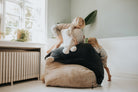 TEDDY L Bean Bag, Fur Beige - Scandinavian Stories by Marton