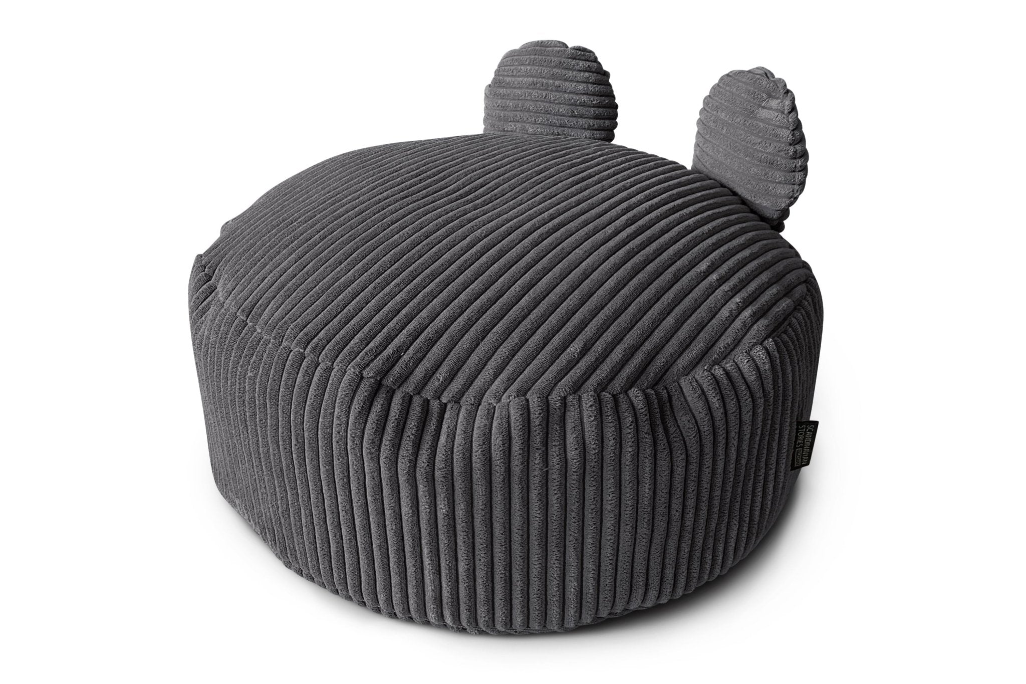 TEDDY Pouf Bean Bag, Corduroy Dark Grey - Scandinavian Stories by Marton