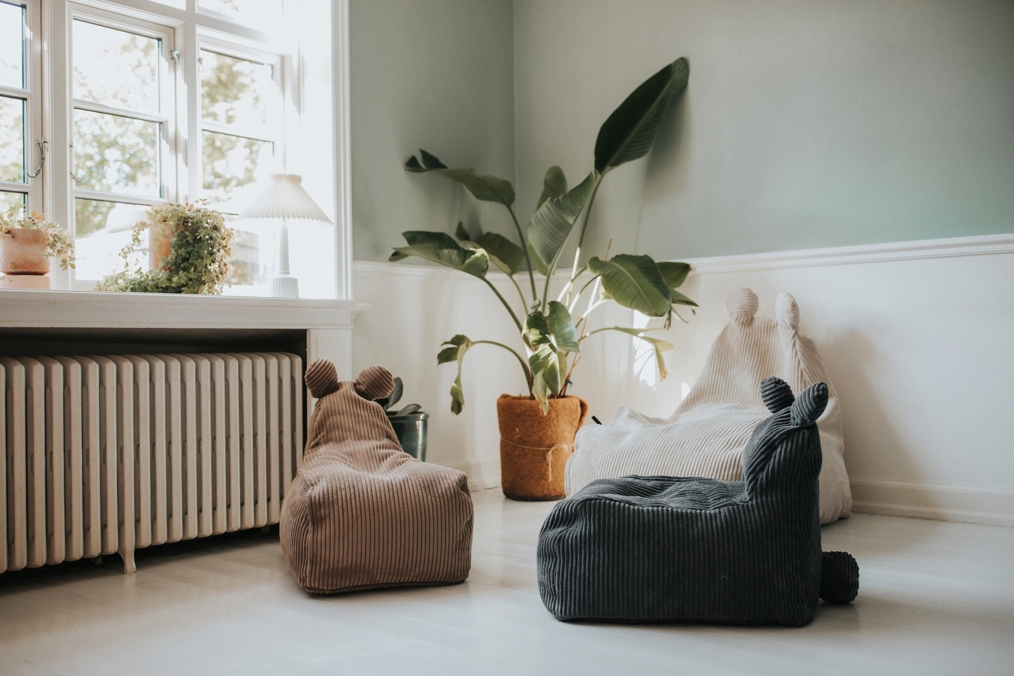 TEDDY S Bean Bag, Corduroy Dark Grey - Scandinavian Stories by Marton