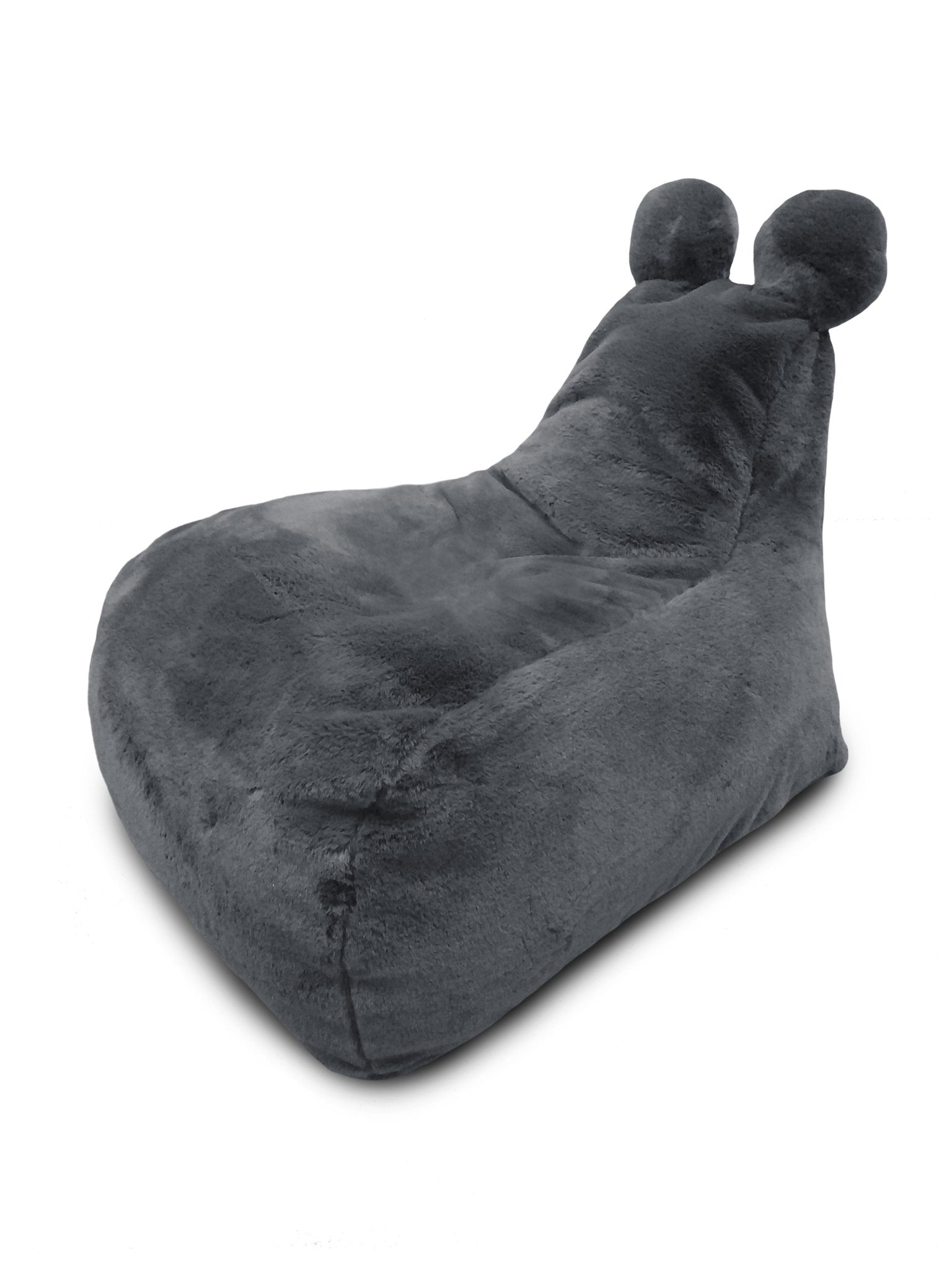 TEDDY S Bean Bag, Fur Dark Grey - Scandinavian Stories by Marton