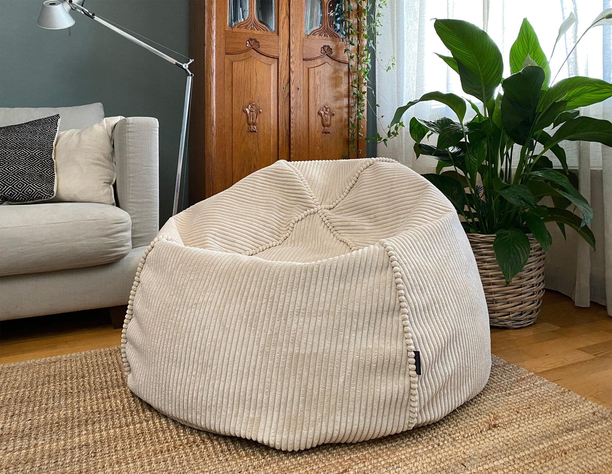 CHILLAX M Bean Bag, Corduroy - Scandinavian Stories by Marton