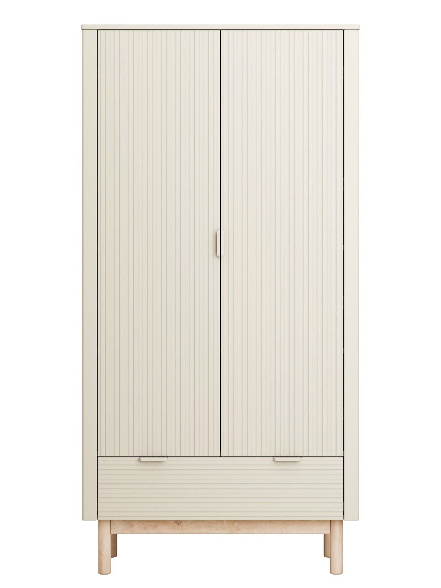 Maja 2-door wardrobe + 1 drawer wardrobe Champagne color - Scandinavian Stories by Marton