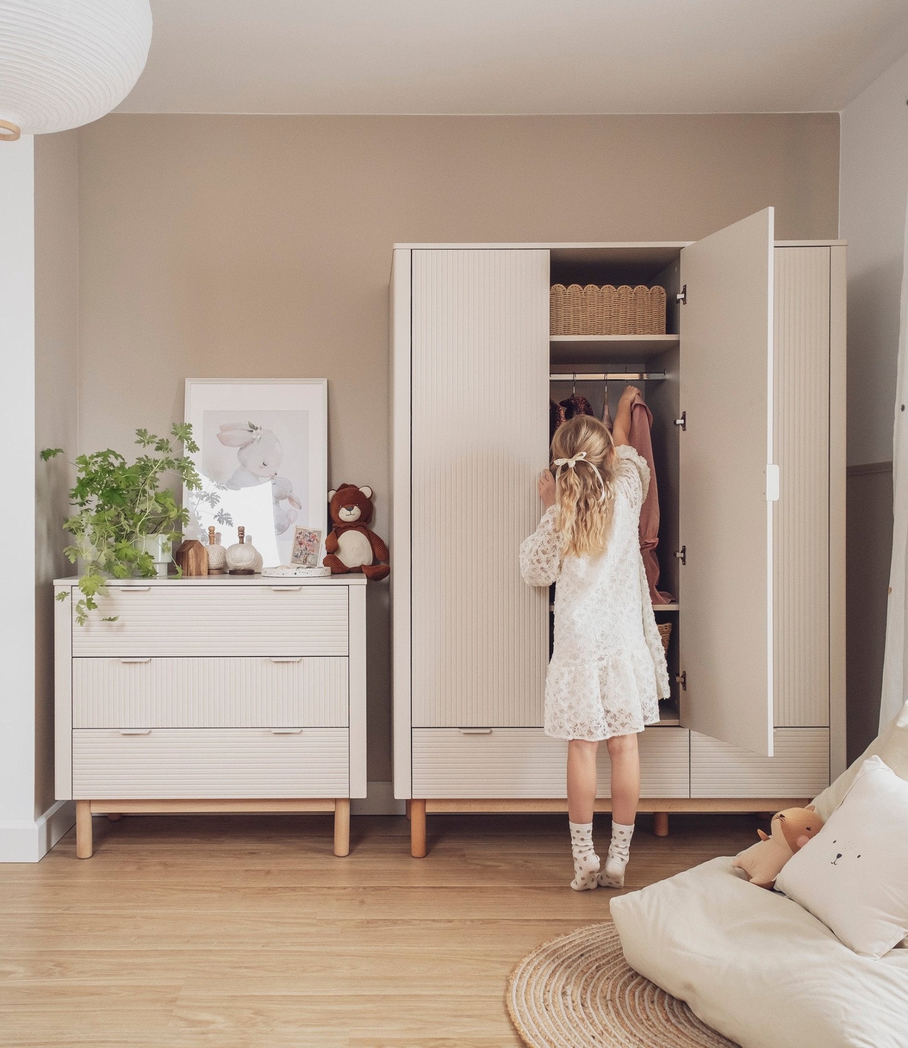 Maja 3-drawers chest White color - Scandinavian Stories by Marton