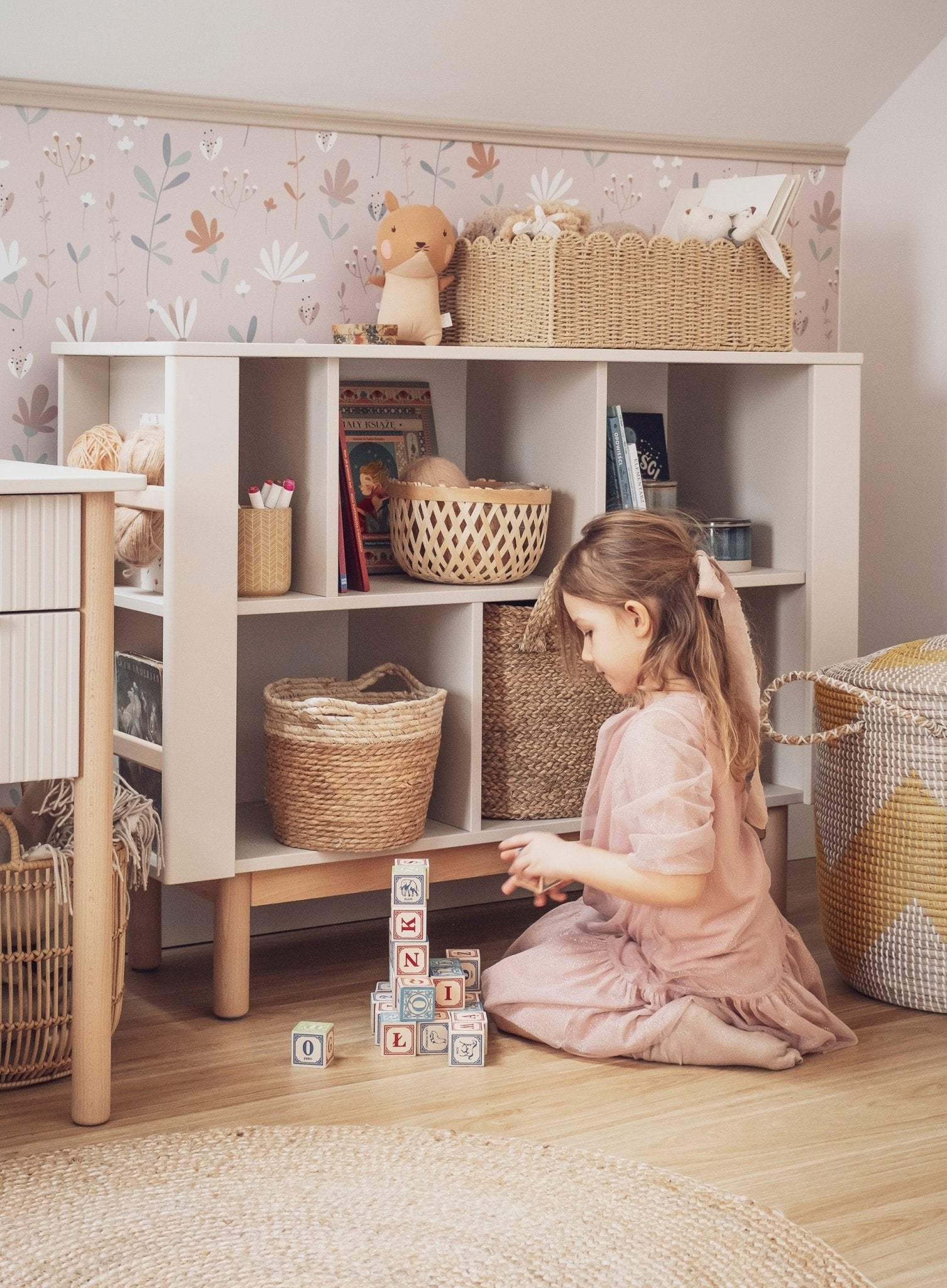 Maja Bookcase low, White color - Scandinavian Stories by Marton