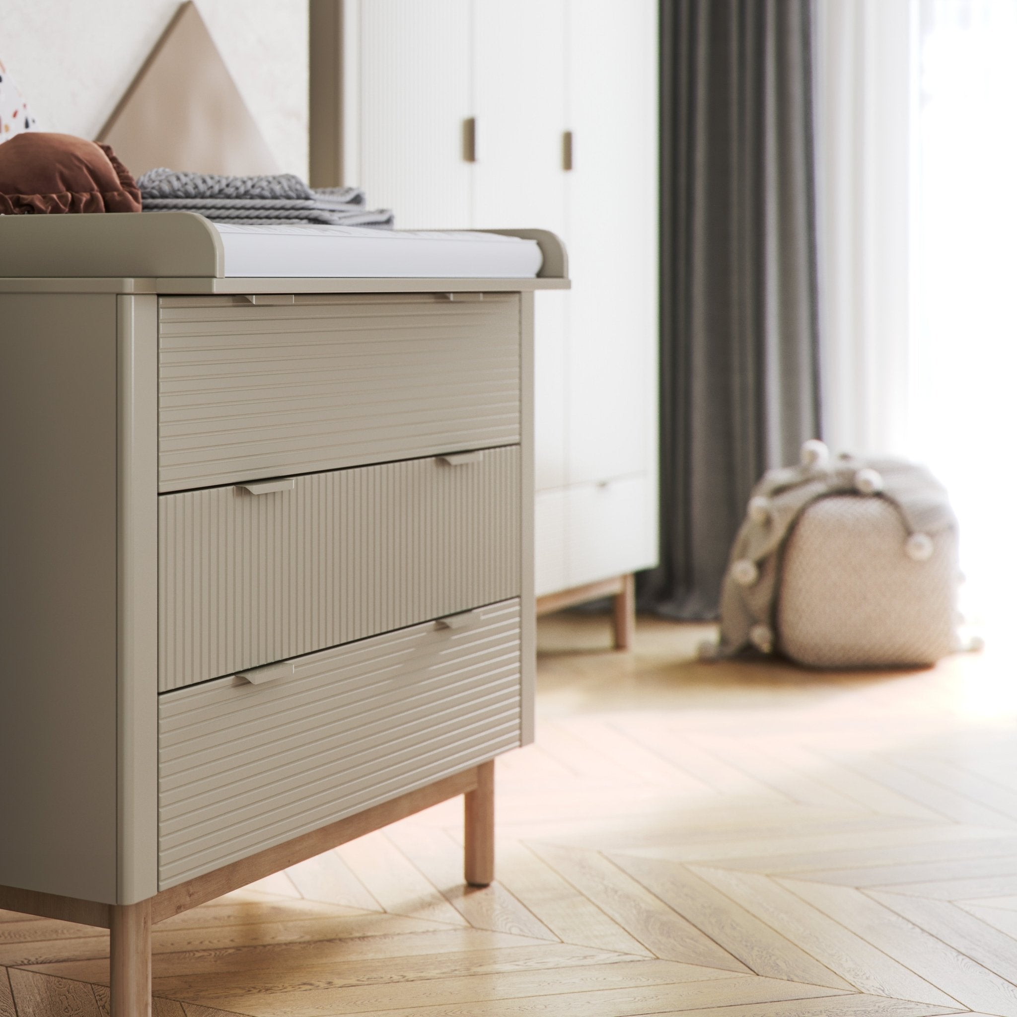 Maja changing unit Champagne color - Scandinavian Stories by Marton